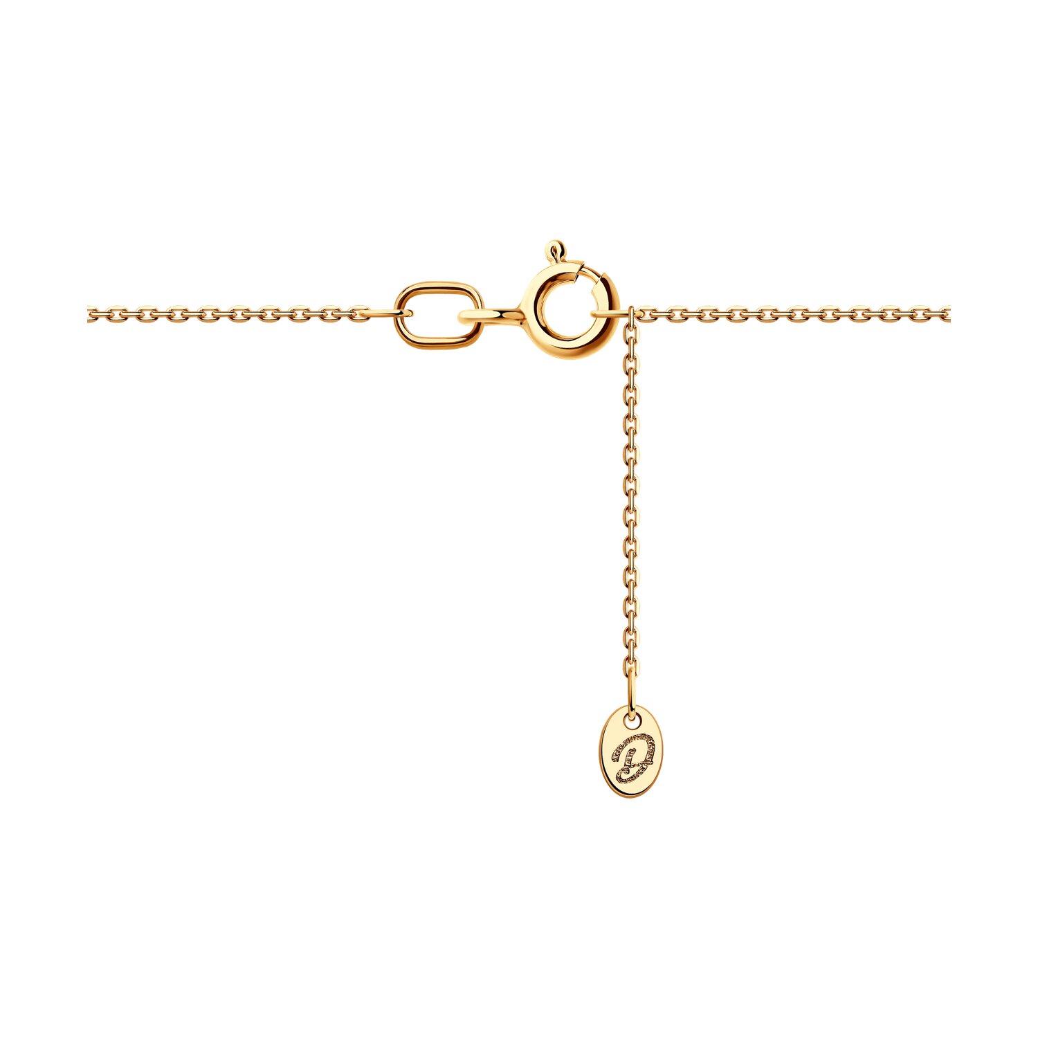 Sokolov gold necklace with diamonds and rubies
