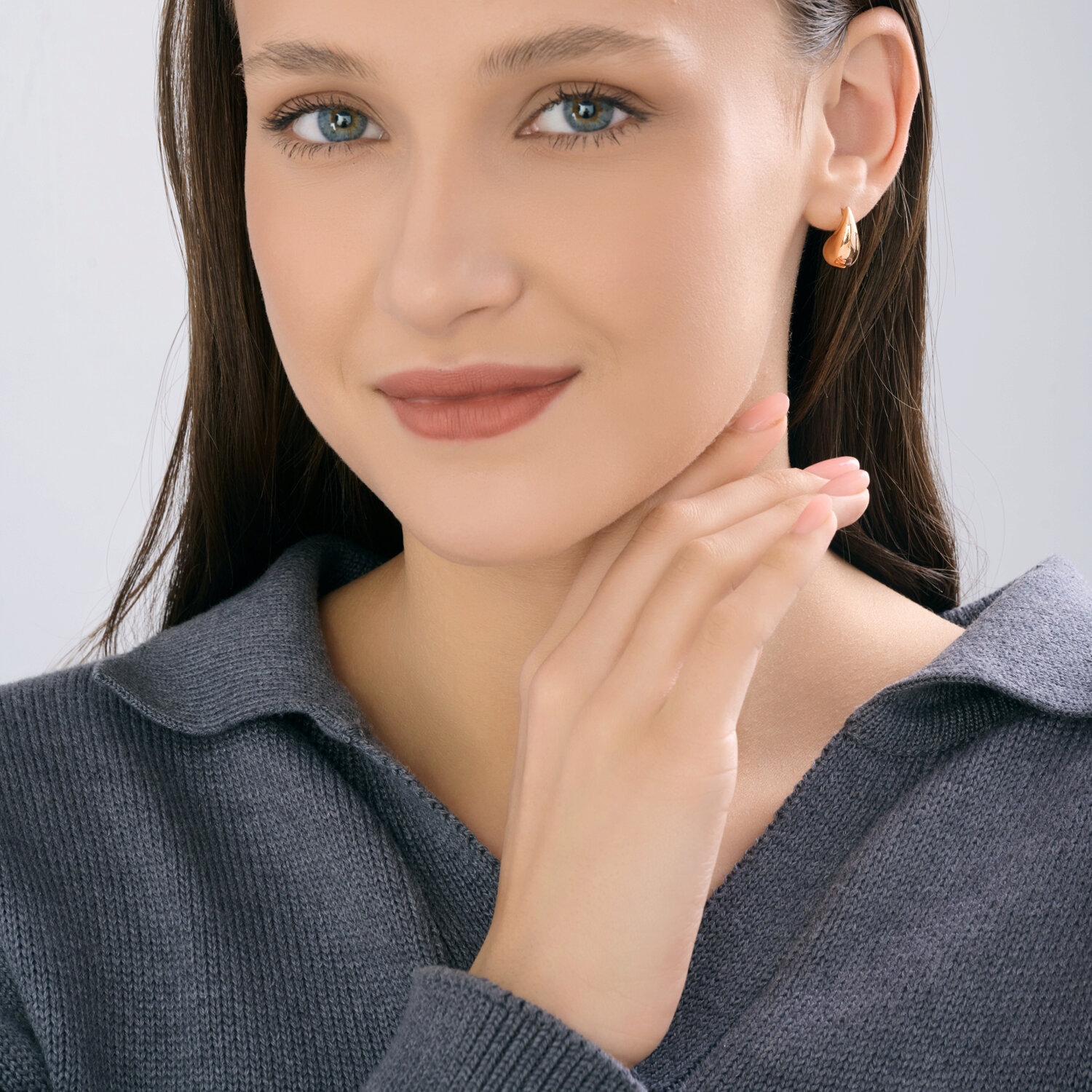 Gold Sokolov earrings  - image 3