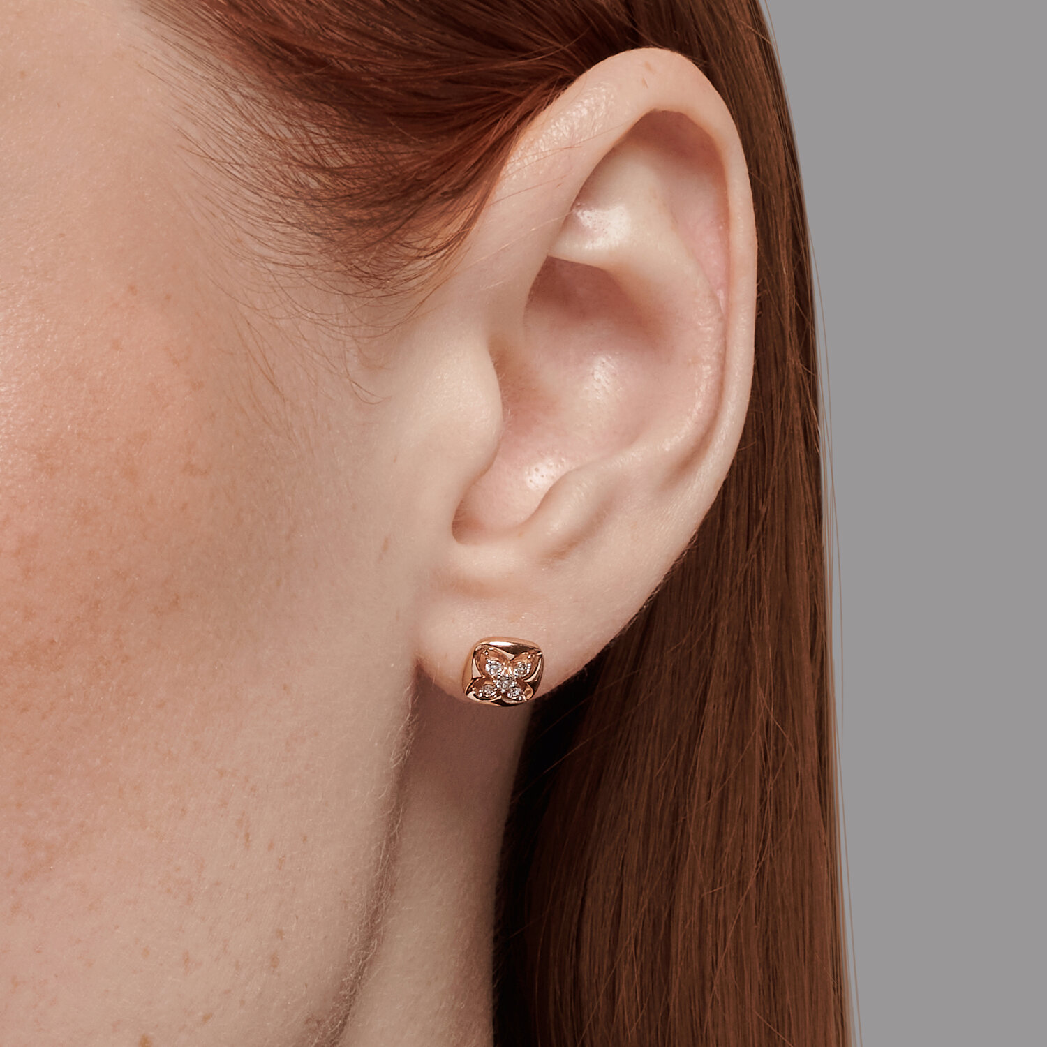 Sokolov gold earrings with diamonds - image 2