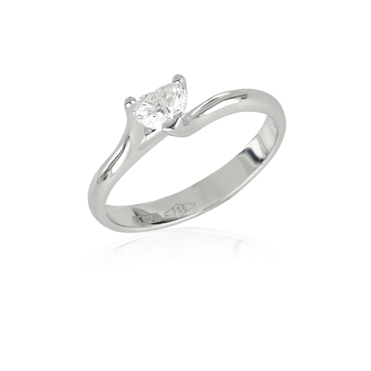 Inel Artlinea din aur alb cu diamant