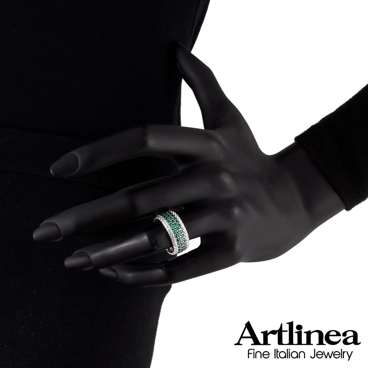 Inel Artlinea din argint cu zirconii - image 2