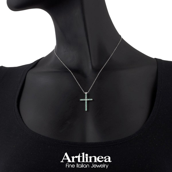 Colier Artlinea din aur alb cu diamante și rubine - image 2