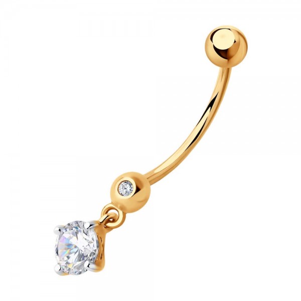 Piercing Sokolov din aur cu zirconii