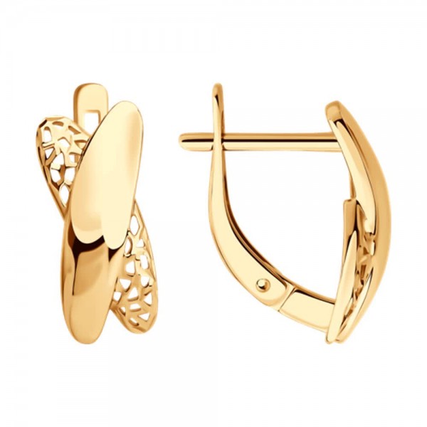 Gold Sokolov earrings