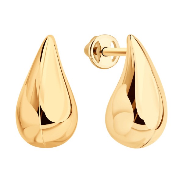 Gold Sokolov earrings  - image 2